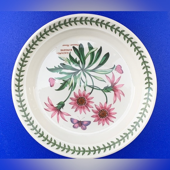 Vtg Discontinued Portmeirion Botanic Garden Treasure Flower Salad Plate - Picture 4 of 16